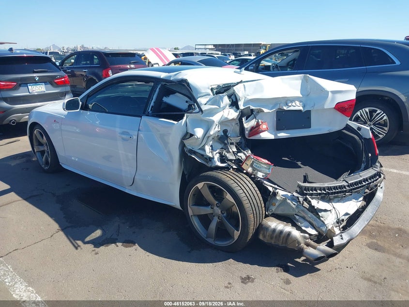 Vin: wauvgafr9ea059690, lot: 46651848, audi s5 3.0t premium plus 20143