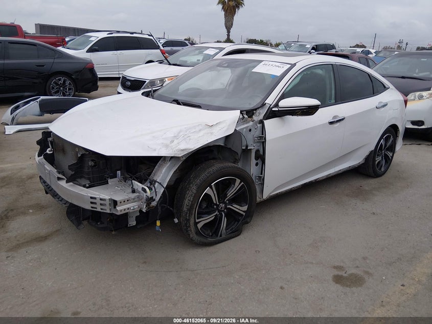 Vin: 19xfc1f90he210713, lot: 46651850, honda civic touring 20172