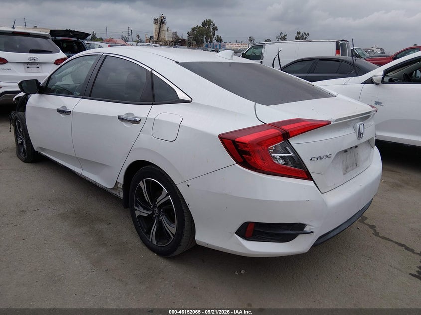 Vin: 19xfc1f90he210713, lot: 46651850, honda civic touring 20173