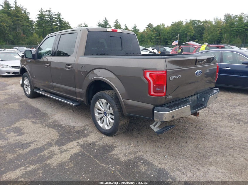 Vin: 1ftew1ep3gfc70444, lot: 46651946, ford f-150 lariat 20163