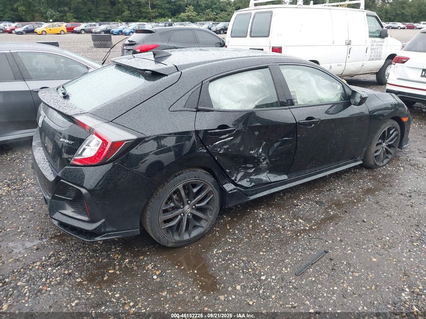 Vin: shhfk7h44mu416675, lot: 46652011, honda civic sport 20214