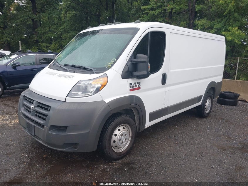 Vin: 3c6trvag8ge129897, lot: 46652082, ram promaster 1500 low roof 20162