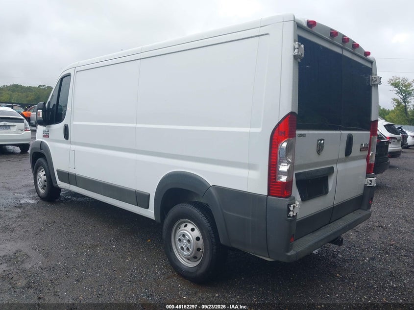 Vin: 3c6trvag8ge129897, lot: 46652082, ram promaster 1500 low roof 20163