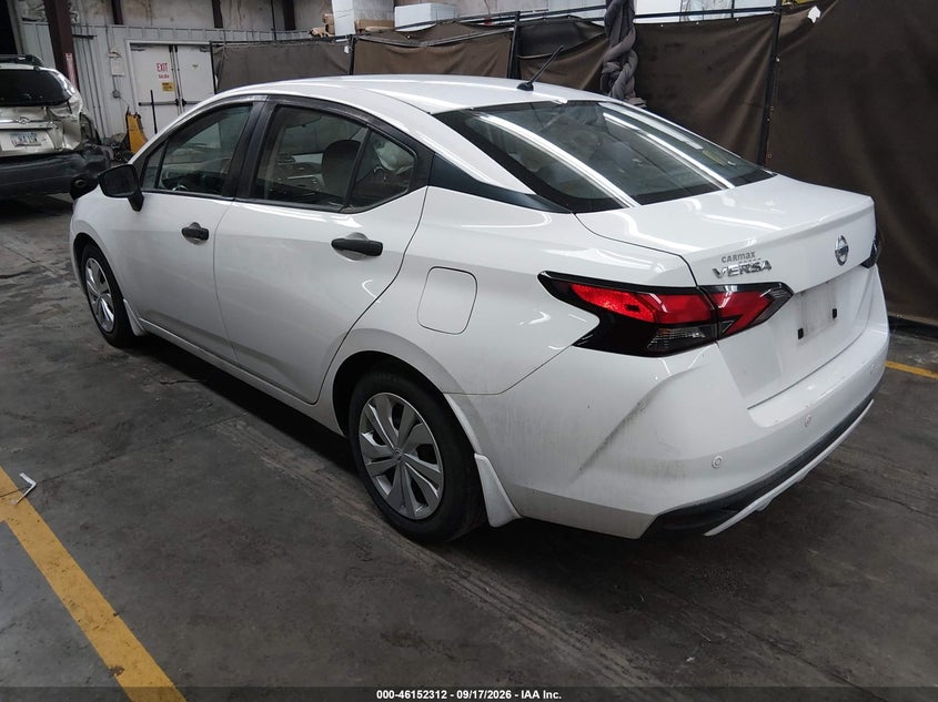 Vin: 3n1cn8dvxll897826, lot: 46652097, nissan versa s xtronic cvt 20203