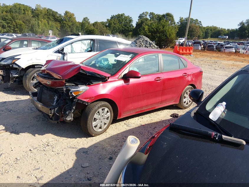 Vin: 3kpa24ad7me395315, lot: 46652099, kia rio s 20212