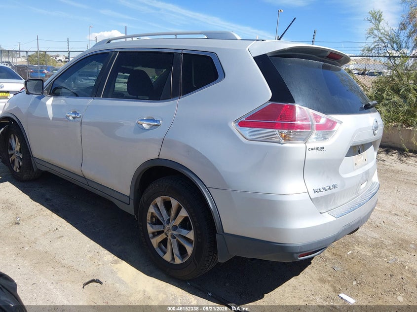 Vin: knmat2mt8gp627462, lot: 46652123, nissan rogue sv 20163