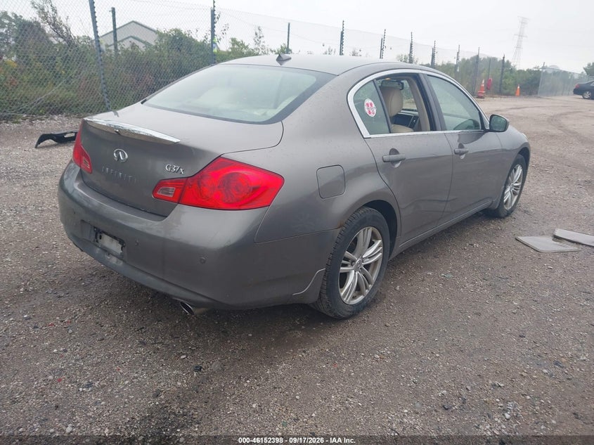 Vin: jn1cv6ar9bm410325, lot: 46652183, infiniti g37x 20114