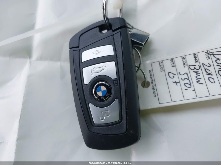 BMW 550I GRAN TURISMO 2010 VIN WBASN4C5XAC208523