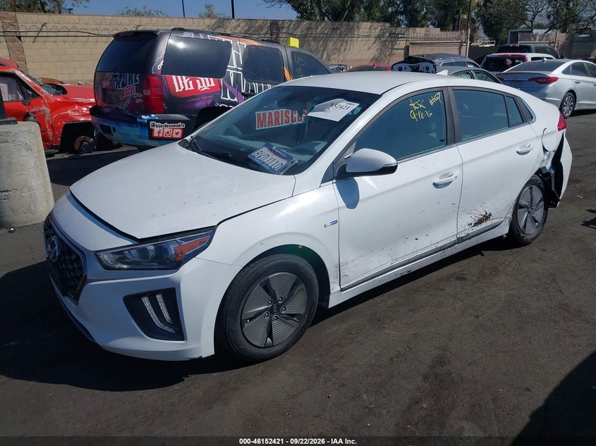 Vin: kmhc75lc8lu221074, lot: 46652206, hyundai ioniq hybrid se 20202