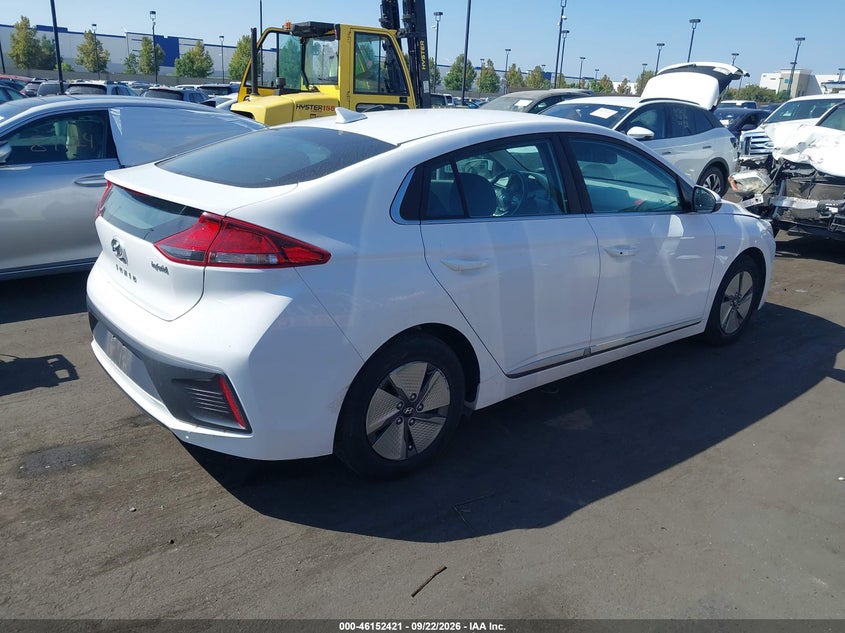Vin: kmhc75lc8lu221074, lot: 46652206, hyundai ioniq hybrid se 20204