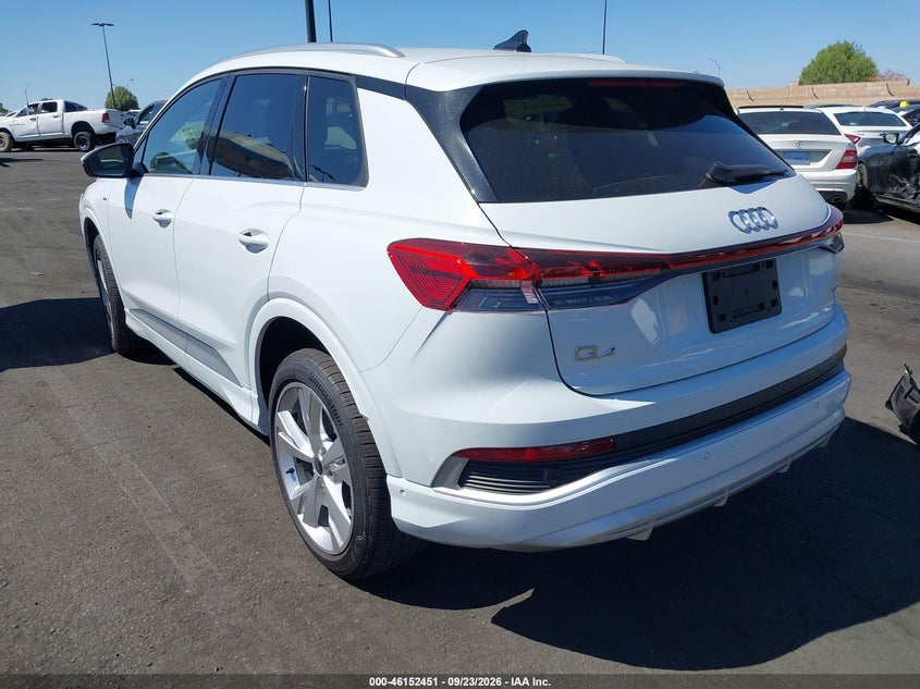 Vin: wa1l2bfz6pp053905, lot: 46652236, audi q4 e-tron premium plus 50 quattro 20233