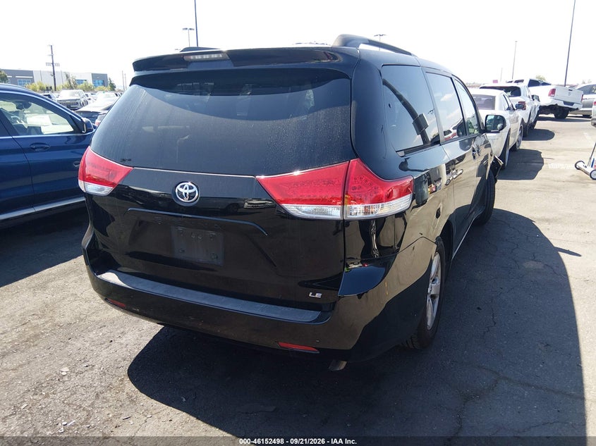 Vin: 5tdkk3dcxes449781, lot: 46652283, toyota sienna le v6 8 passenger 20144