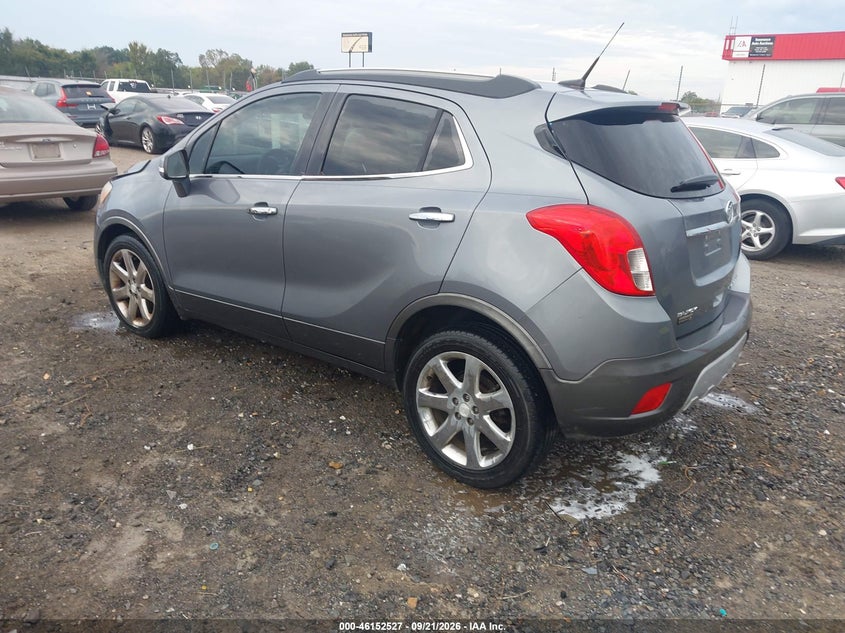 Vin: kl4cjcsb6eb660494, lot: 46652312, buick encore leather 20143
