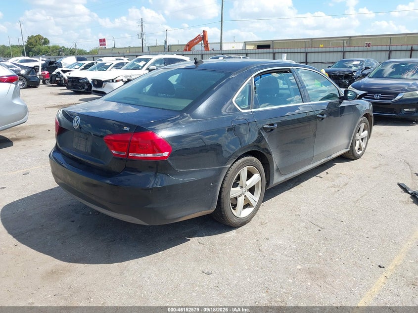 Vin: 1vwbp7a30cc028225, lot: 46652364, volkswagen passat 2.5l se 20124