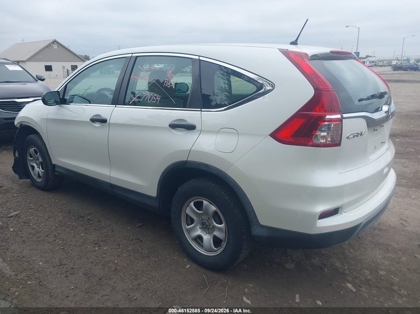 Vin: 5j6rm4h35fl036382, lot: 46652370, honda cr-v lx 20153