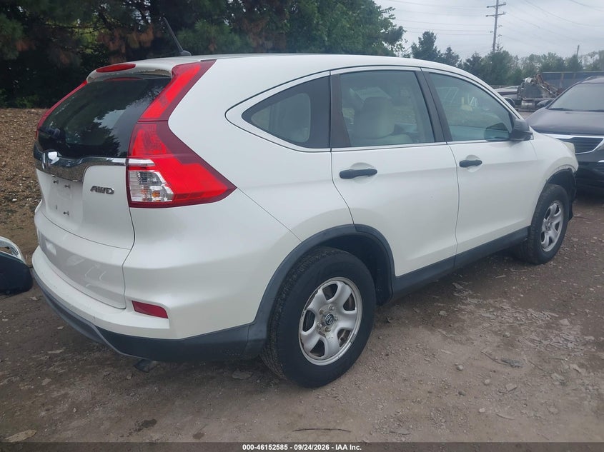 Vin: 5j6rm4h35fl036382, lot: 46652370, honda cr-v lx 20154