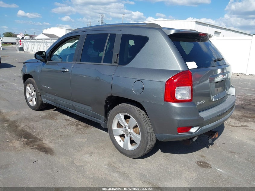 Vin: 1c4njcbb8cd665695, lot: 46652408, jeep compass sport 20123