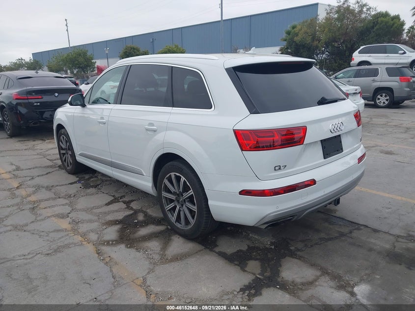 Vin: wa1laaf73hd035747, lot: 46652433, audi q7 3.0t premium 20173