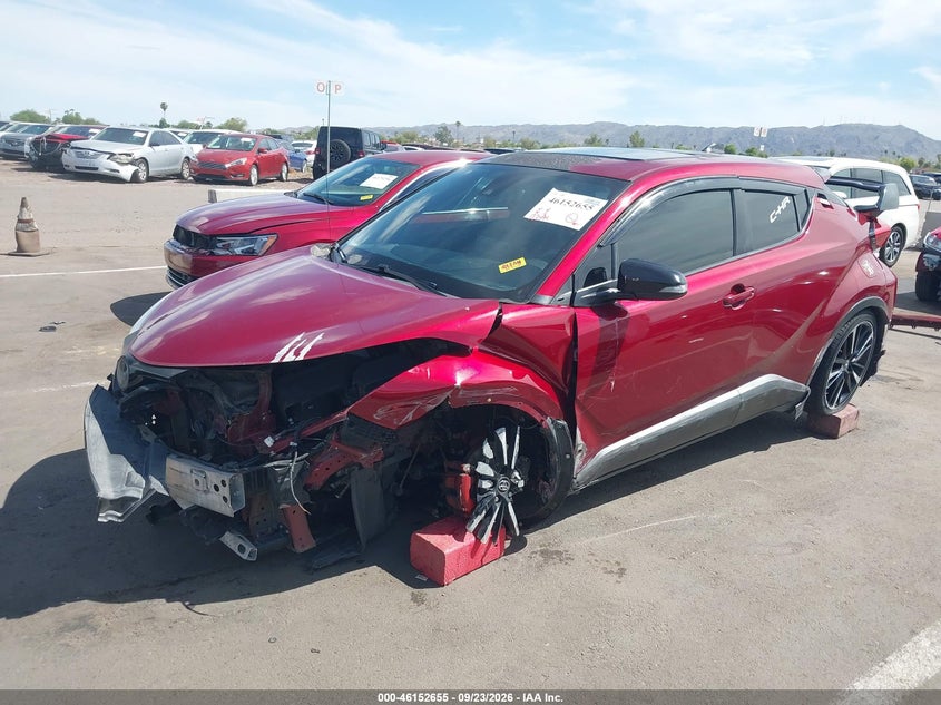 Vin: jtnkhmbx4k1030047, lot: 46652440, toyota c-hr le 20192