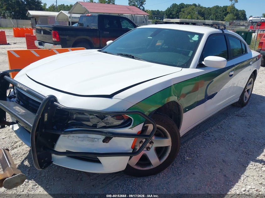 Vin: 2c3cdxat0hh508001, lot: 46652453, dodge charger police 20172