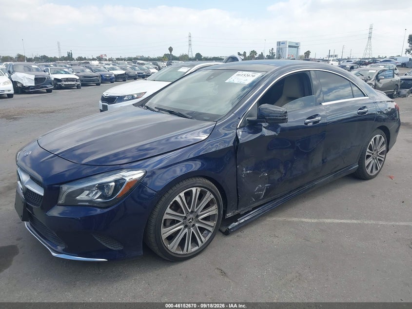 Vin: wddsj4eb2jn660462, lot: 46652455, mercedes-benz cla 250 20182