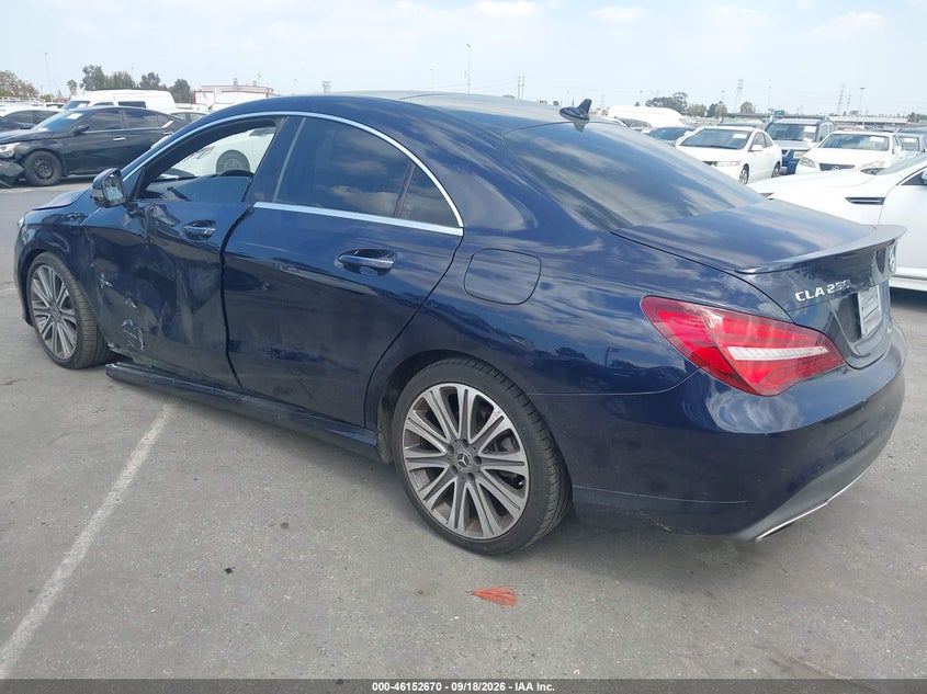 Vin: wddsj4eb2jn660462, lot: 46652455, mercedes-benz cla 250 20183