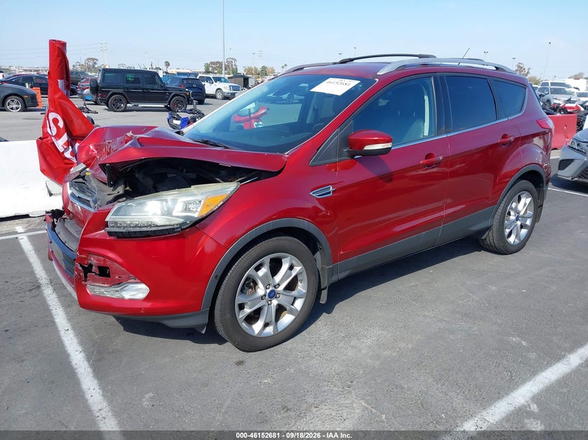 Vin: 1fmcu0j99eue13657, lot: 46652466, ford escape titanium 20142