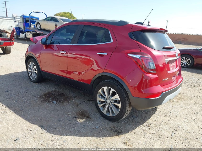 Vin: kl4cjasb0jb667410, lot: 46652467, buick encore preferred 20183