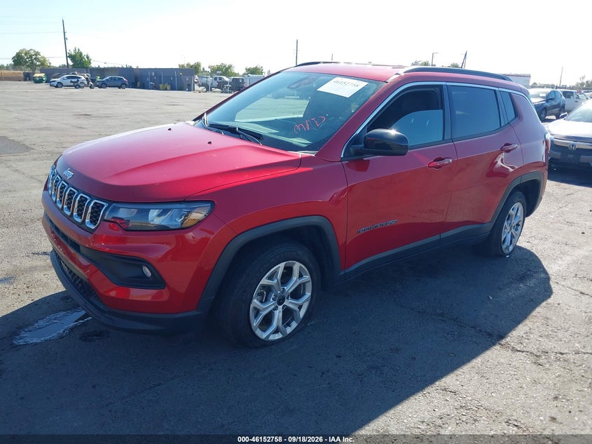 Vin: 3c4njdbn0st527805, lot: 46652543, jeep compass latitude 4x4 20252