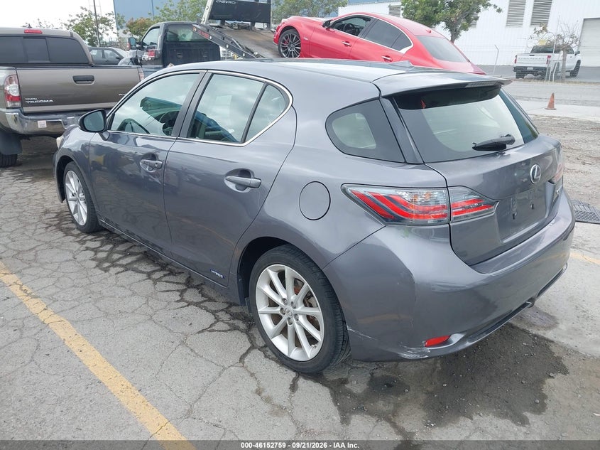 Vin: jthkd5bh8c2077882, lot: 46652544, lexus ct 200h premium 20123