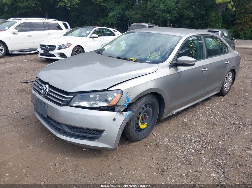 Vin: 1vwap7a39dc115084, lot: 46652584, volkswagen passat 2.5l s 20132