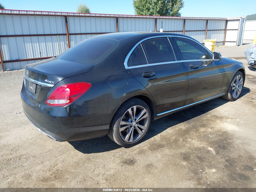 Vin: 55swf4kb6gu176074, lot: 46652597, mercedes-benz c 300 luxury 4matic 20164