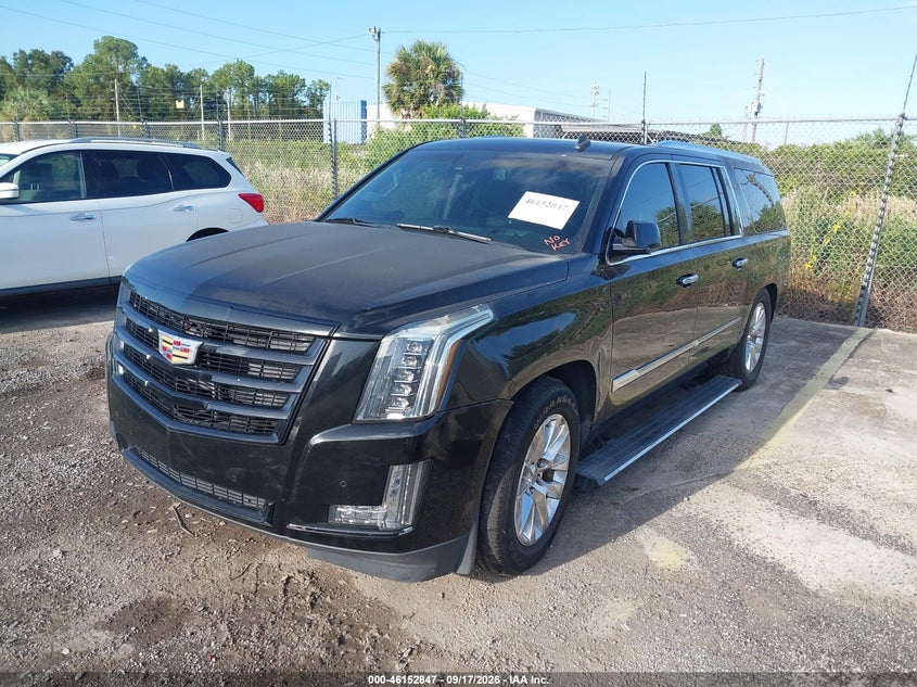 Vin: 1gys4jkjxfr207955, lot: 46652632, cadillac escalade esv premium 20152