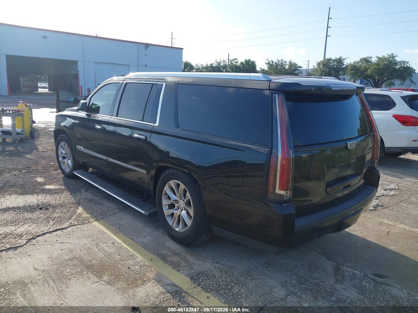 Vin: 1gys4jkjxfr207955, lot: 46652632, cadillac escalade esv premium 20153