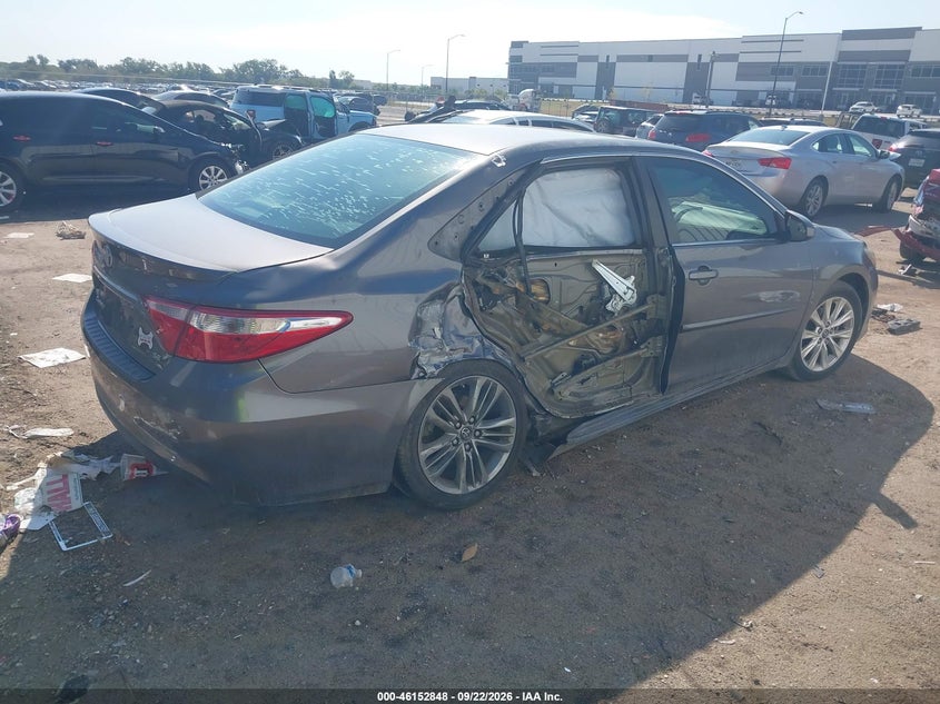 Vin: 4t1bf1fk4hu370809, lot: 46652633, toyota camry se 20174