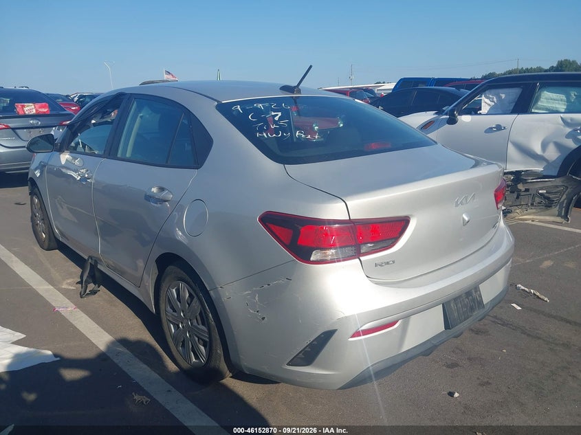 Vin: 3kpa24ad3pe518967, lot: 46652655, kia rio lx 20233