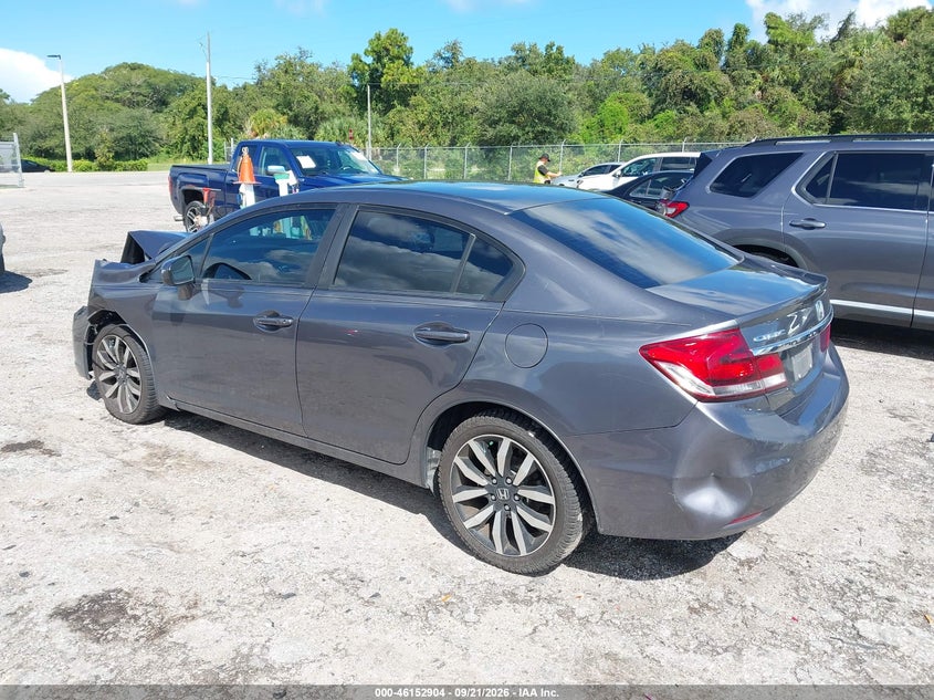 Vin: 2hgfb2f98fh502704, lot: 46652689, honda civic ex-l 20153