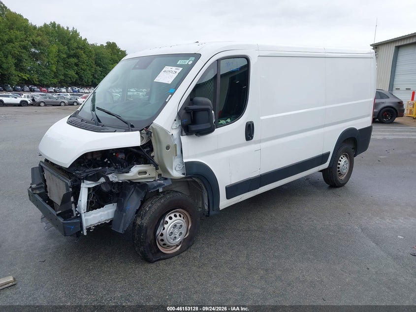 Vin: 3c6lrvvg7re145571, lot: 46652926, ram promaster 2500 tradesman low roof 136 wb w/pass seat 20242