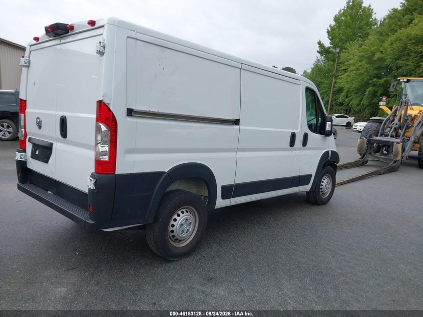 Vin: 3c6lrvvg7re145571, lot: 46652926, ram promaster 2500 tradesman low roof 136 wb w/pass seat 20244