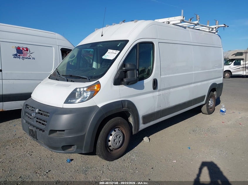 Vin: 3c6trvdg3je136971, lot: 46652942, ram promaster 2500 high roof 159 wb 20182