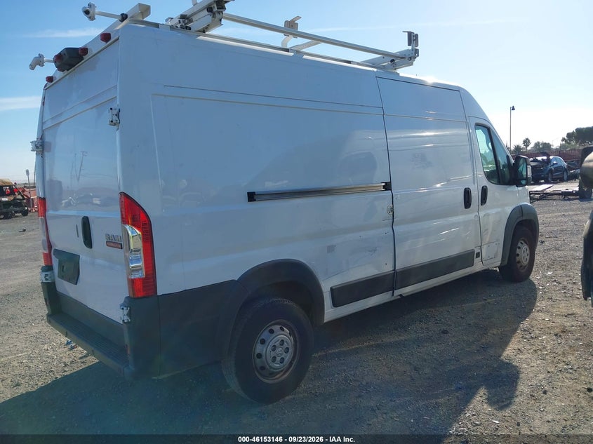 Vin: 3c6trvdg3je136971, lot: 46652942, ram promaster 2500 high roof 159 wb 20184