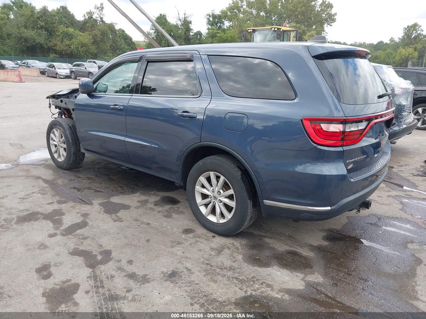 Vin: 1c4rdjag0kc659727, lot: 46653065, dodge durango sxt awd 20193