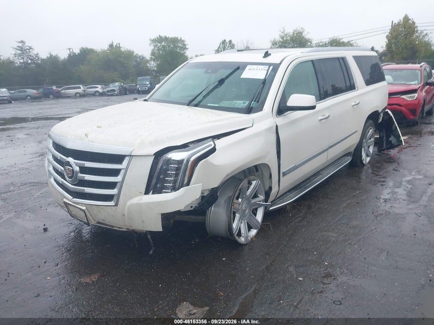 Vin: 1gys4hkj6fr298926, lot: 46653155, cadillac escalade esv luxury 20152