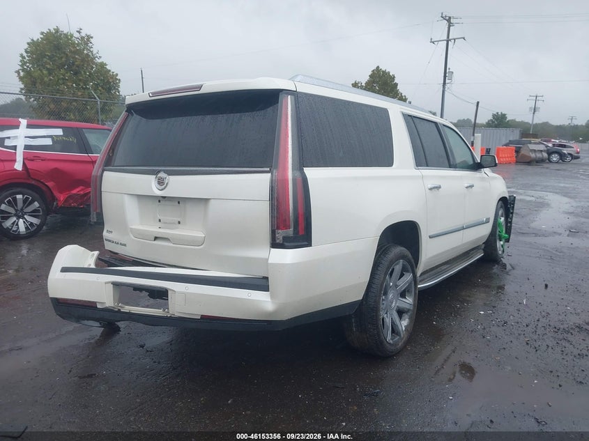 Vin: 1gys4hkj6fr298926, lot: 46653155, cadillac escalade esv luxury 20154