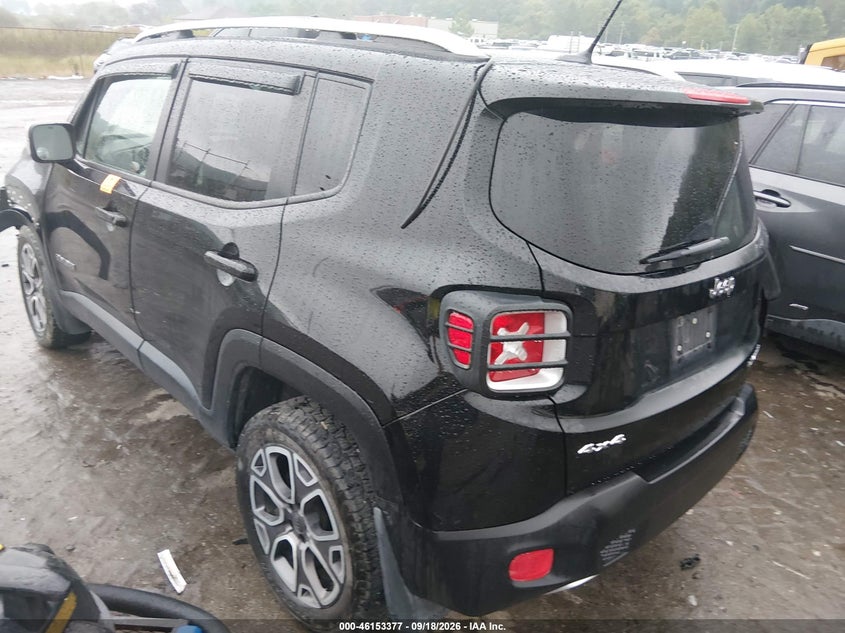 Vin: zaccjbdt1fpb86550, lot: 46653176, jeep renegade limited 20153