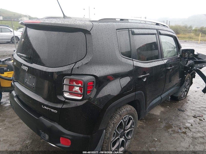 Vin: zaccjbdt1fpb86550, lot: 46653176, jeep renegade limited 20154