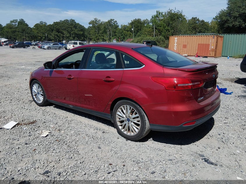 Vin: 1fadp3j23fl227372, lot: 46653180, ford focus titanium 20153