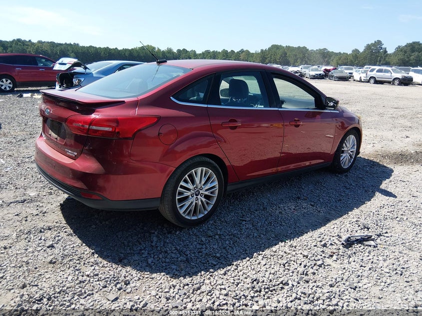 Vin: 1fadp3j23fl227372, lot: 46653180, ford focus titanium 20154