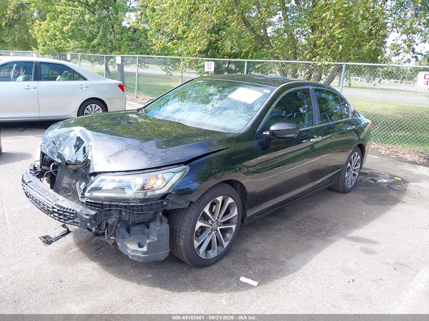 Vin: 1hgcr2f51fa159356, lot: 46653200, honda accord sport 20152