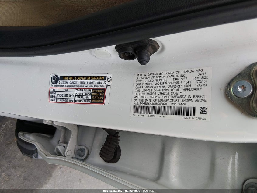 2017 HONDA CR-V LX · Фото 9